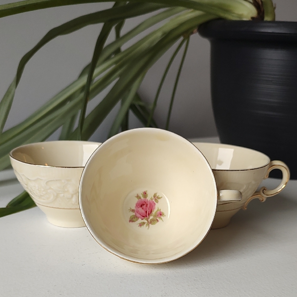 Made In England Crown Ducal Bundle Of 3 Tea Cups